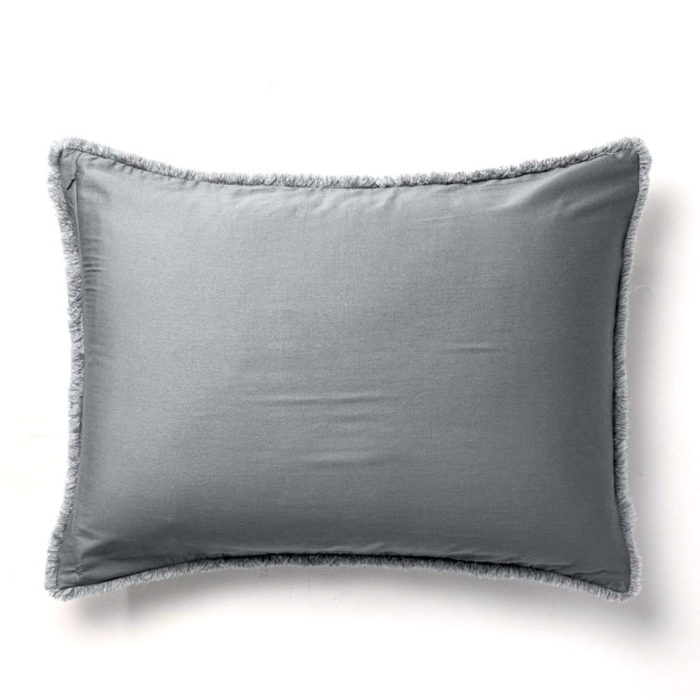 NWOT (2) Casaluna Pillow Shams Dark Gray Queen